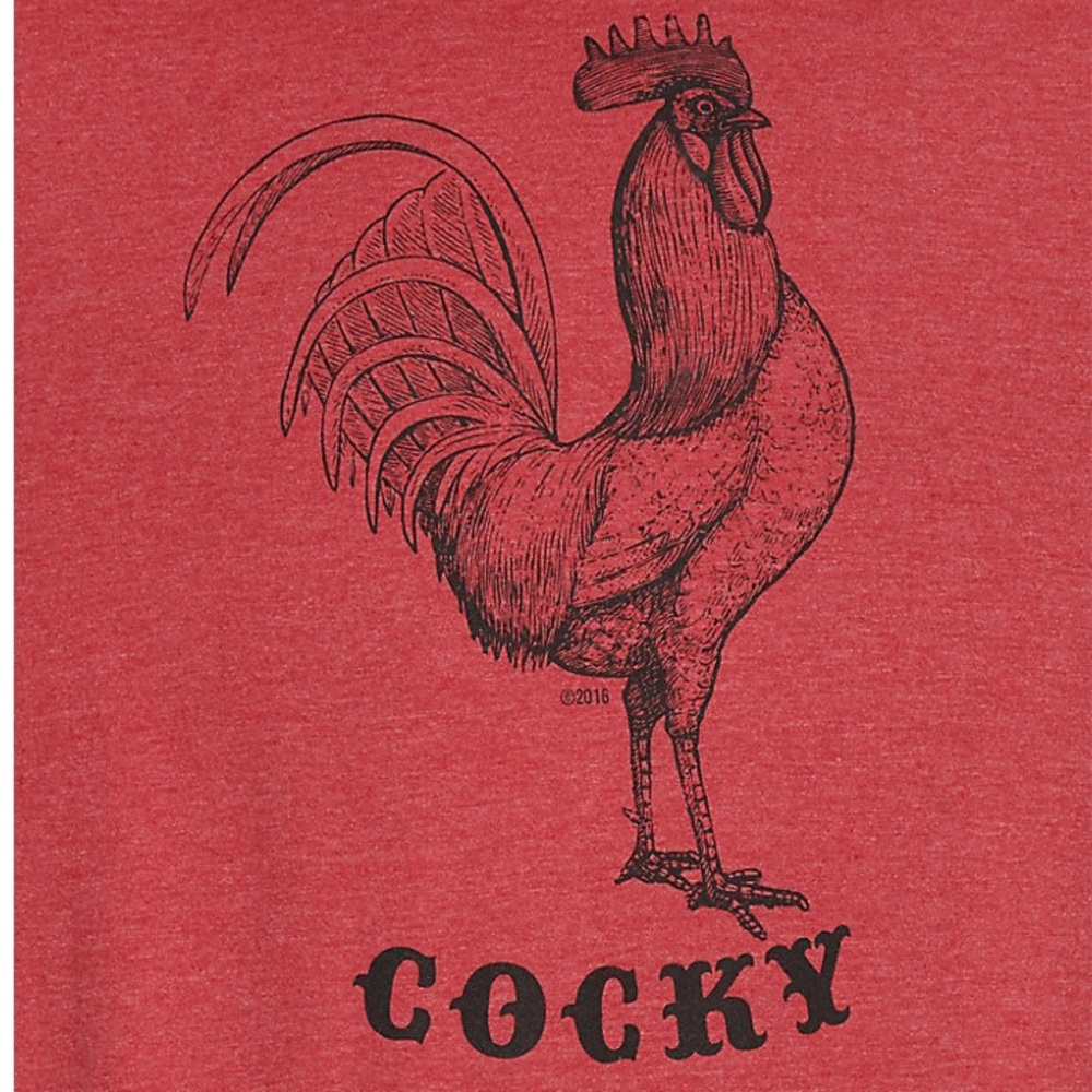Mason jar label Cocky Rooster graphic t-shirt xl - Picture 14 of 16